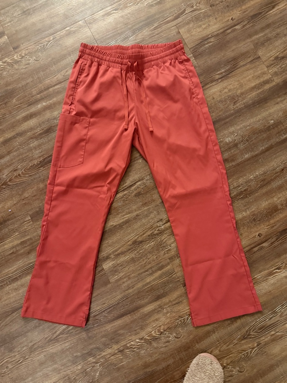 Wink Coral Drawstring Scrub Pants